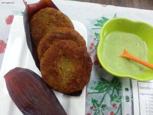 Vazhakoombu cutlet
