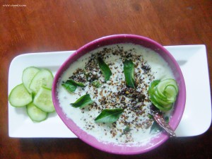Cucumber pachadi