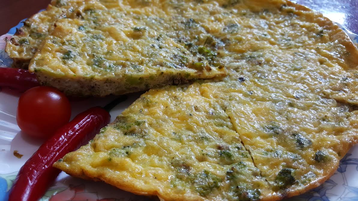 Broccoli and Cheddar Frittata (Mexican)