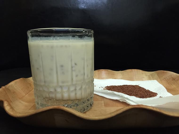 An Arabic Desert with Asario Seeds and Milk
