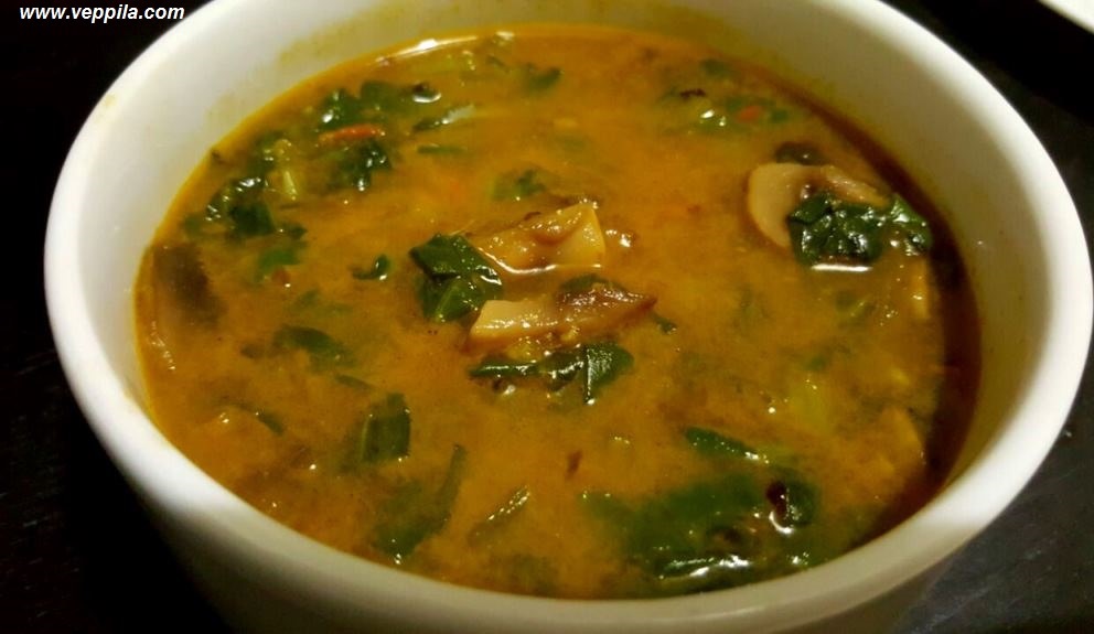 Mushroom Spinach soup