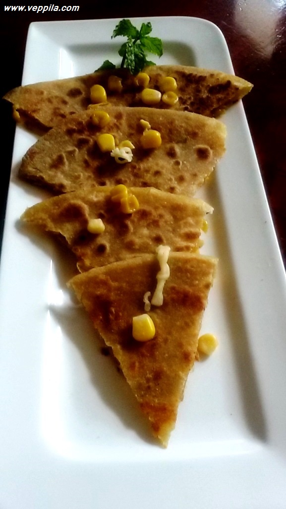 Corn Cheese Paratha