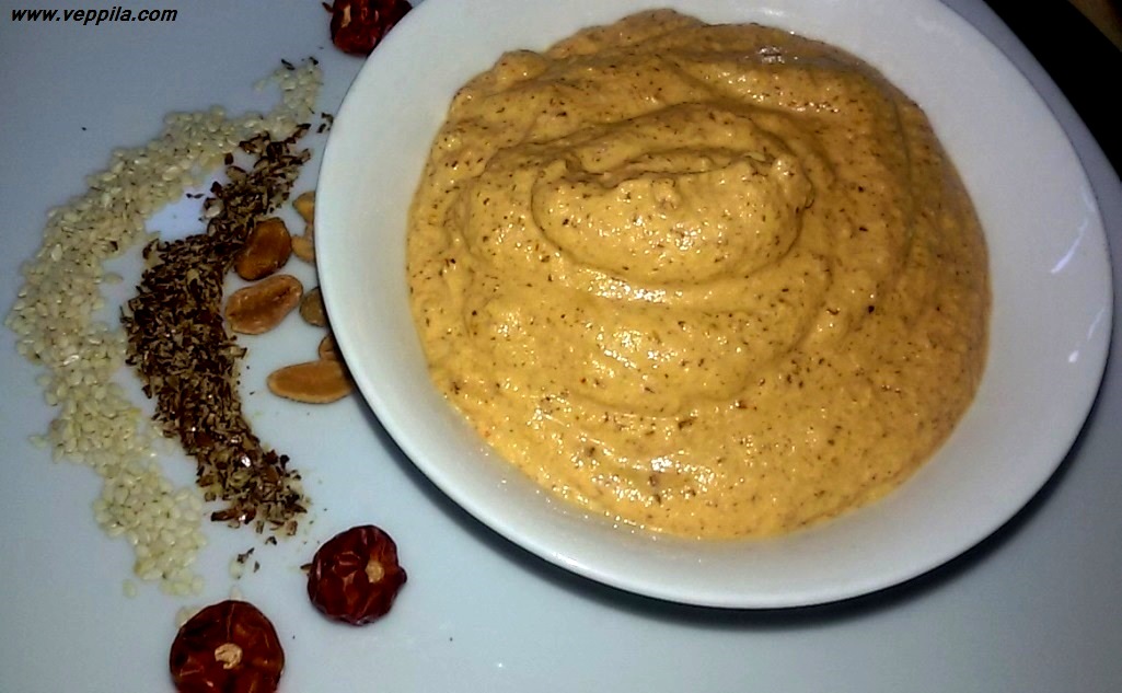 Peanut, Flaxseed, Sesame Seed And Coconut Chutney
