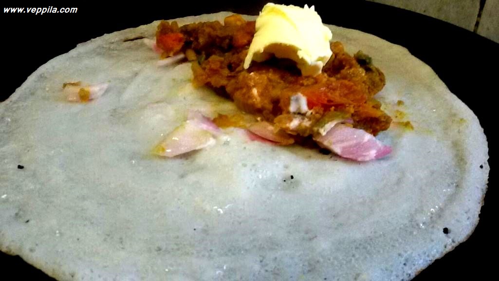 "Pav Bhaji masala filled Dosa 