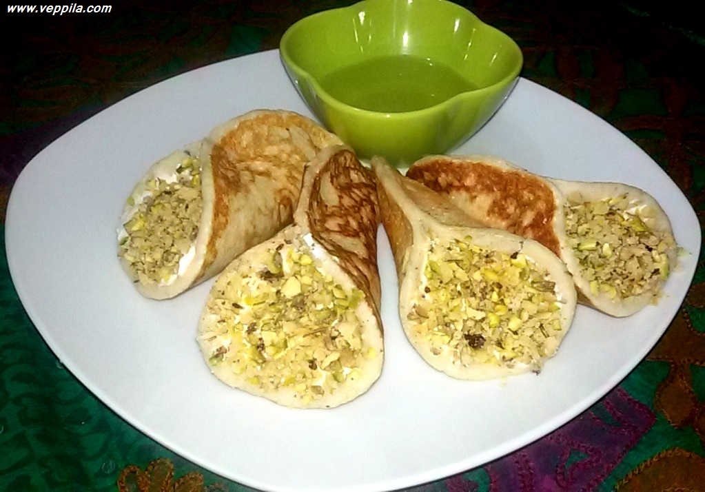 Qatayef or Kataif with Shrikant (an fusion recipe)