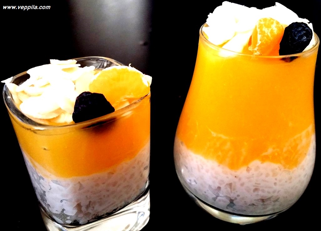 Rice Pudding with Orange Topping