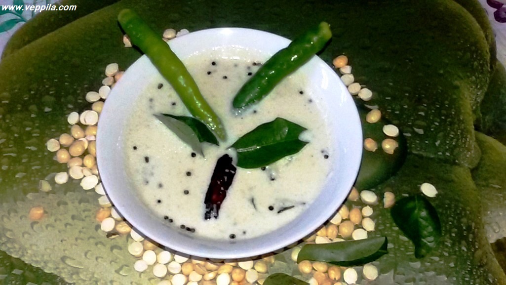 Pottu kadala or POPPED BENGAL GRAM  chutney