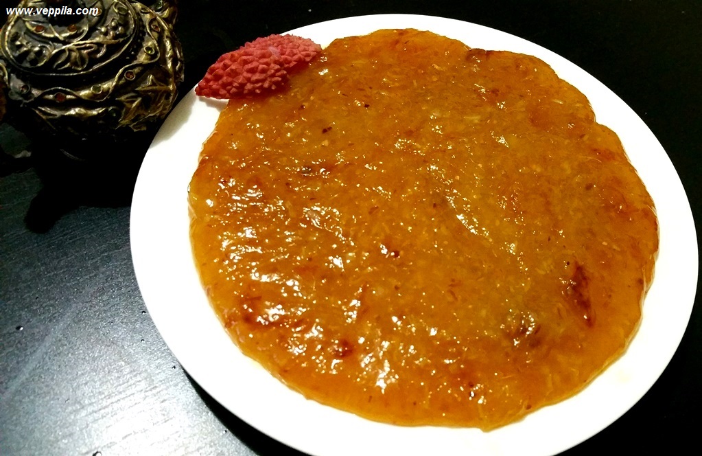 Lychee flavoured halwa