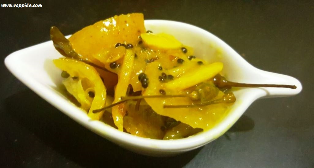 Lemon and Kandari Mulaku achar