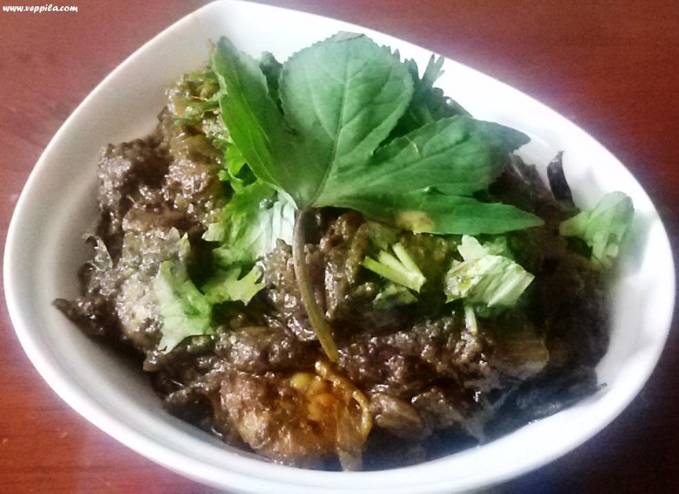 Gangura Prawn(Sorrel leaves)/shrimp curry 