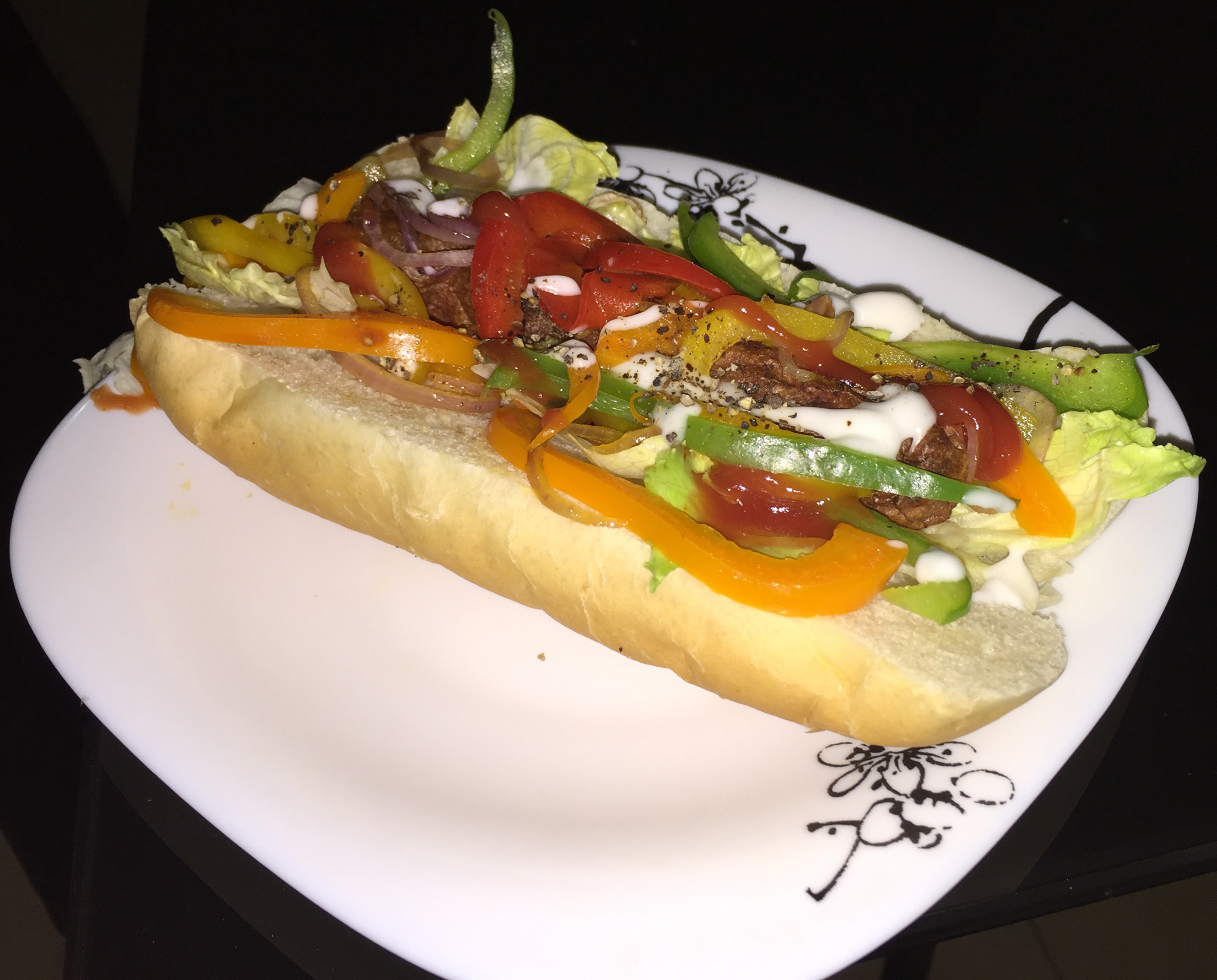 Hot dog sandwich