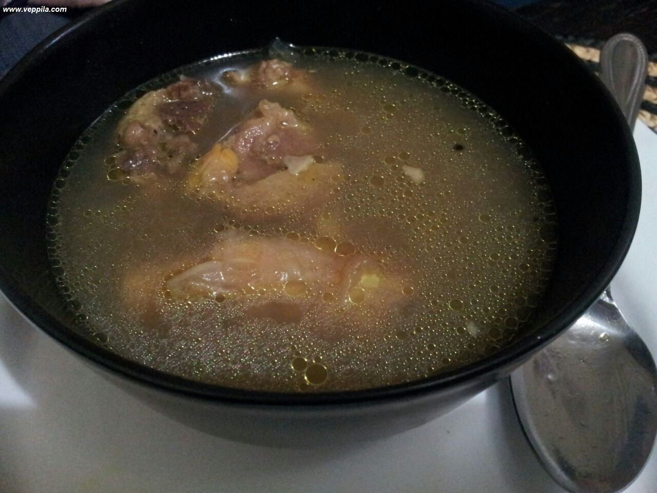 Mutton clear soup
