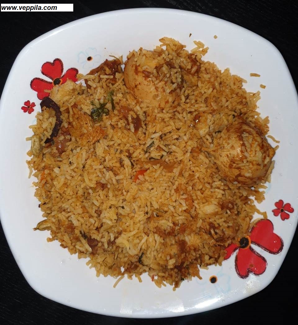 Egg Biriyani in Pressure Cooker
