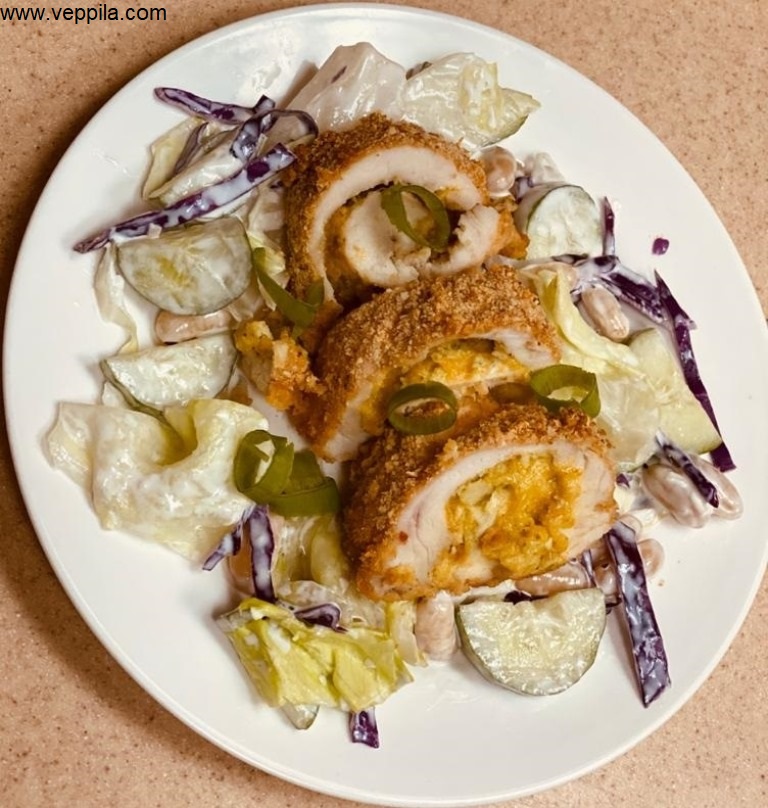 Stuffed chicken rolls