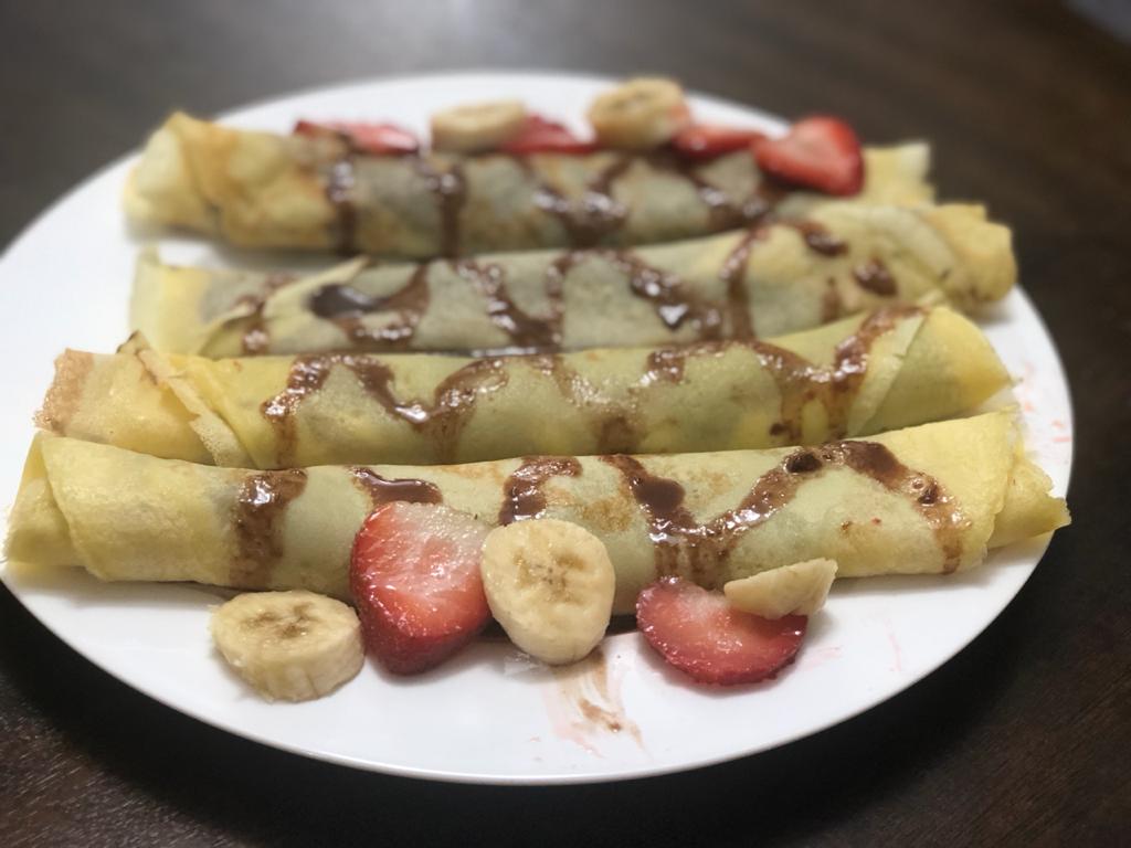Chocolate Banana- Strawberry Crepe
