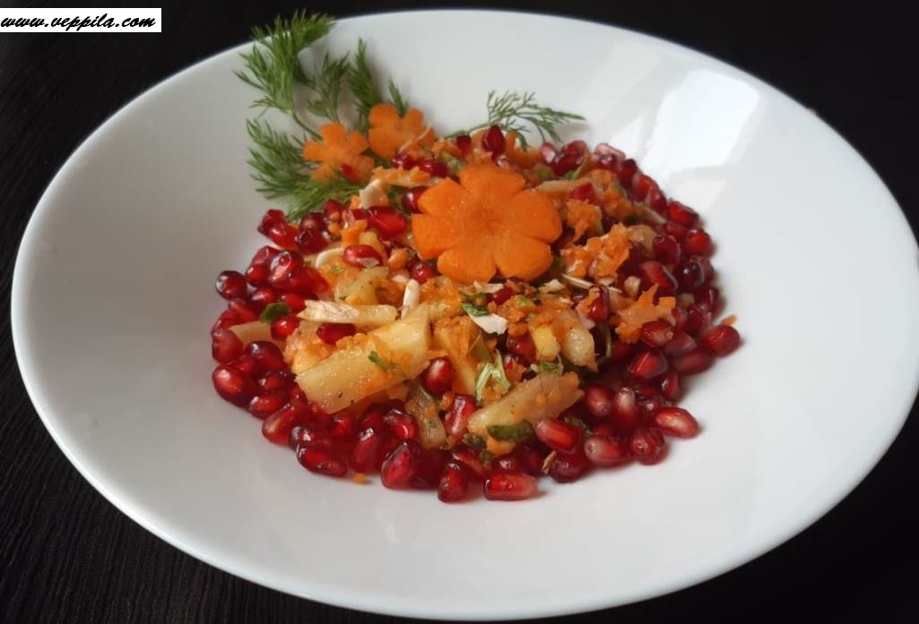 Pineapple pomogranate salad